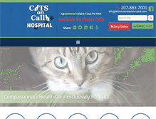 Tablet Screenshot of felineveterinarianmaine.com